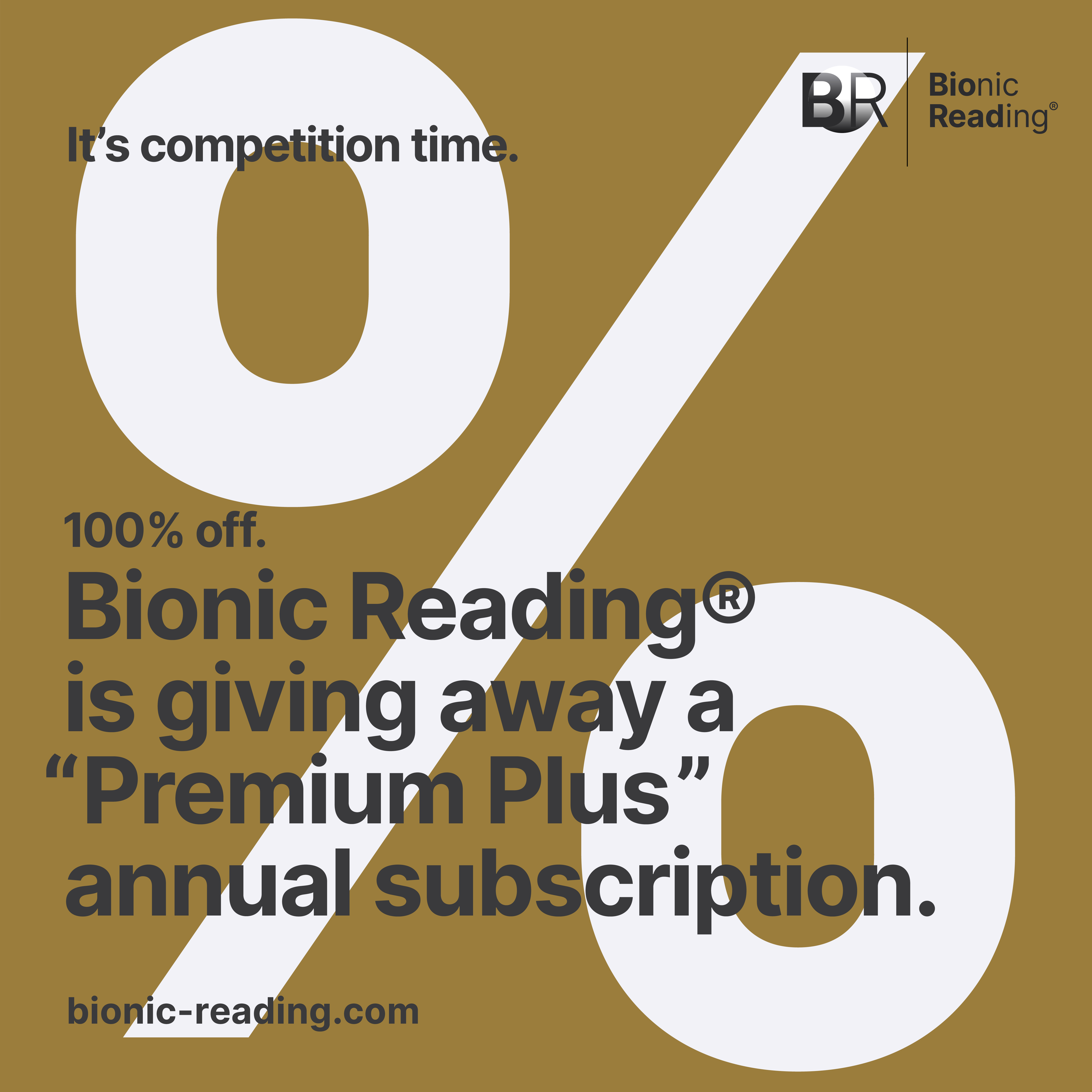 Bionic Reading® competition time.