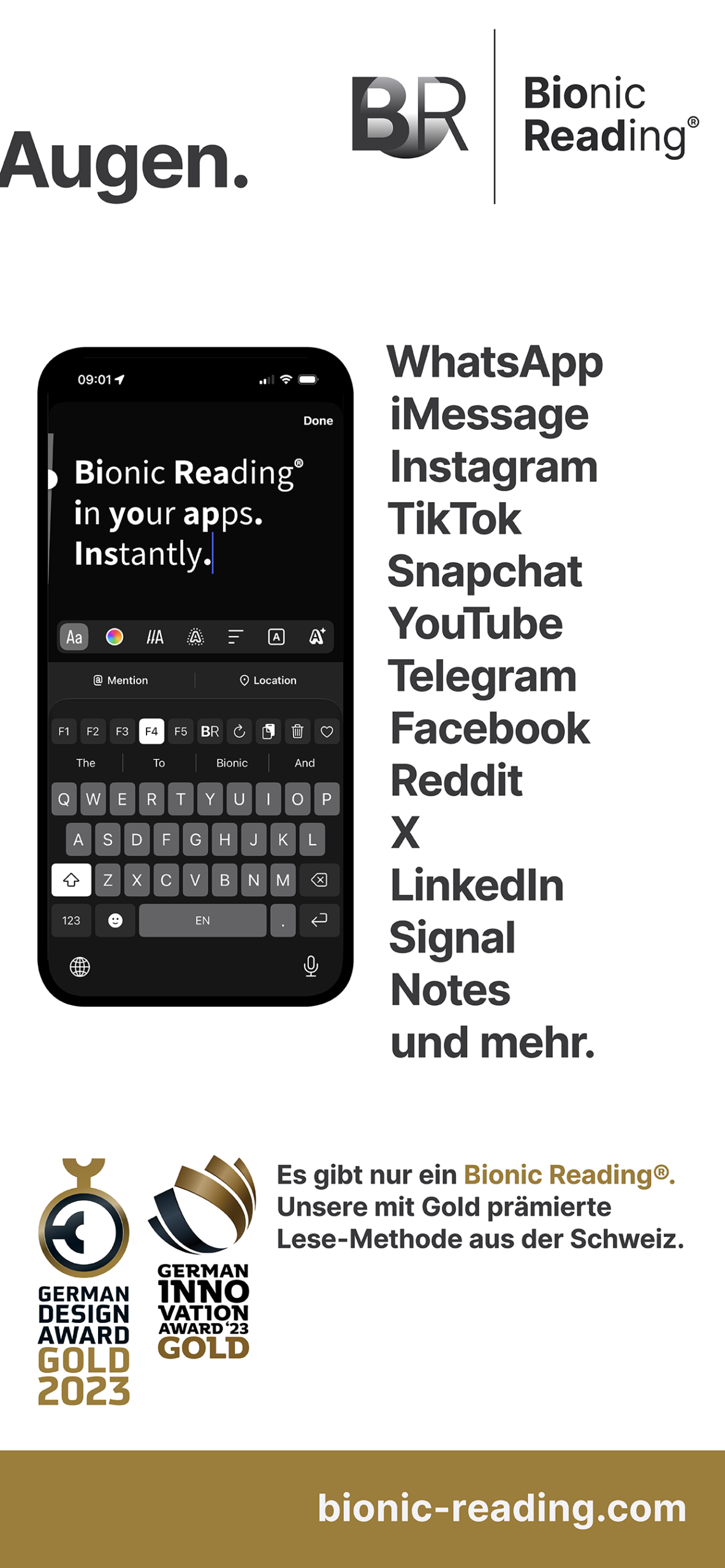 Bionic Reading® Font Keyboard.