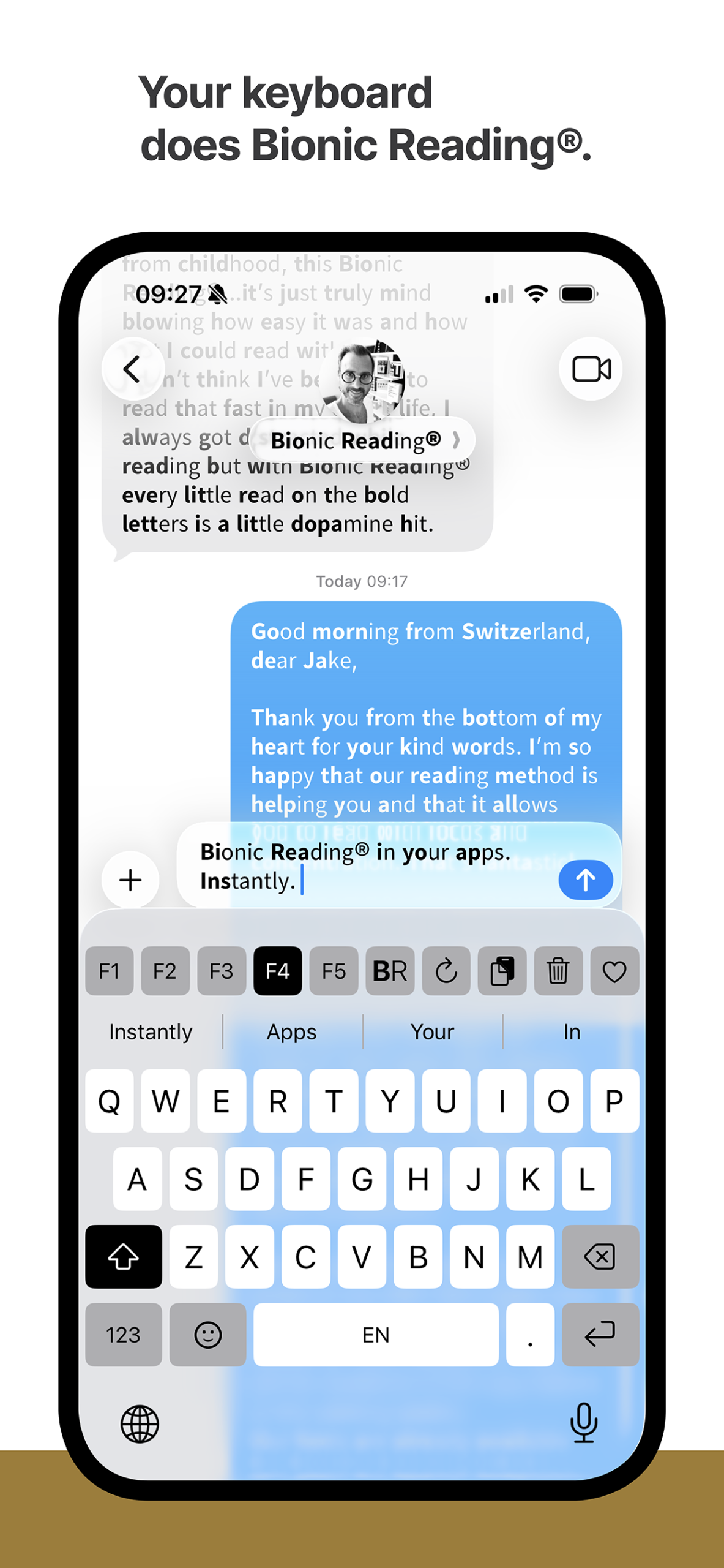 Bionic Reading® Font Keyboard.
